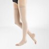 Bauerfeind VenoTrain soft CCL 1 AD Kniestrümpfe short open toe cashew XL plus