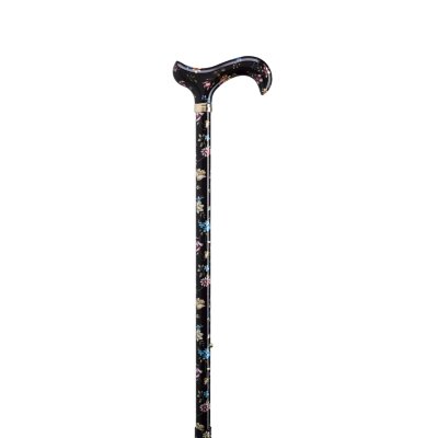 Gastrock Classic Canes Derby Walking stick Black Flower