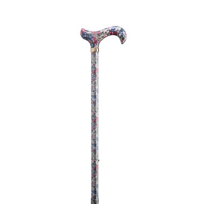 Gastrock Classic Canes Derby Walking stick Flora Silver